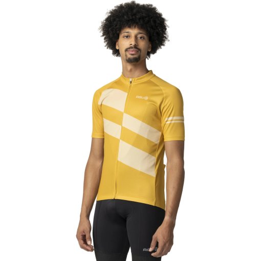 Picture of AGU Essential Diagonal Stripes Short Sleeve Jersey Men - amber haze