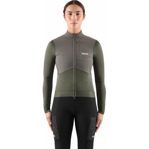 Produktbild von PEdALED Odyssey Windblock Merino Trikot Damen - Grey Ink