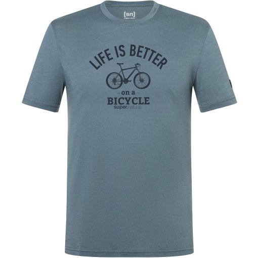 Picture of SUPER.NATURAL Better Bike Tee Men - Stormy Weather/Blueberry