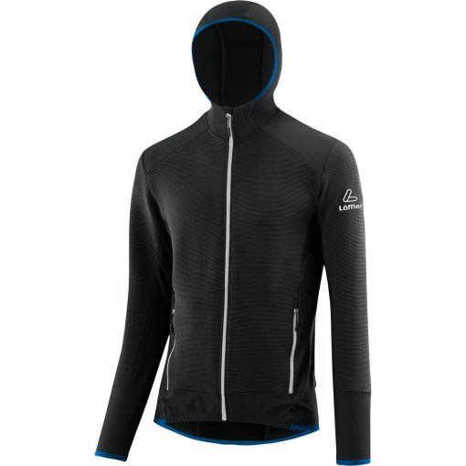 Foto de Löffler Chaqueta con Capucha Hombre - Transtex® Rib - negro/marin 911