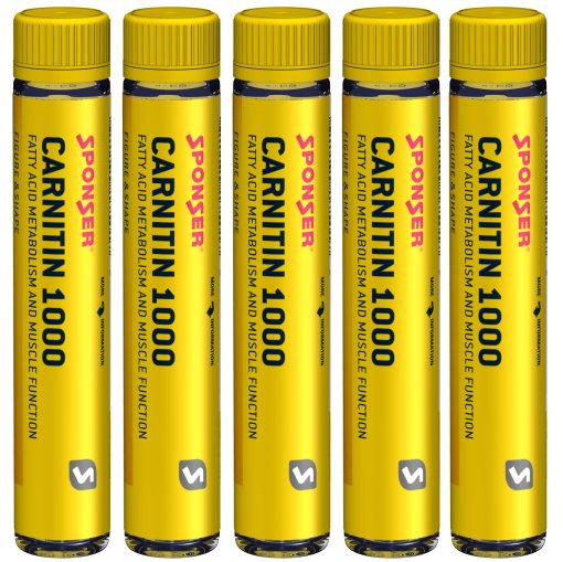 Foto de SPONSER Ampolla para Beber - L-Carnitin 1000 + Zinc + Magnesio - 5x25ml