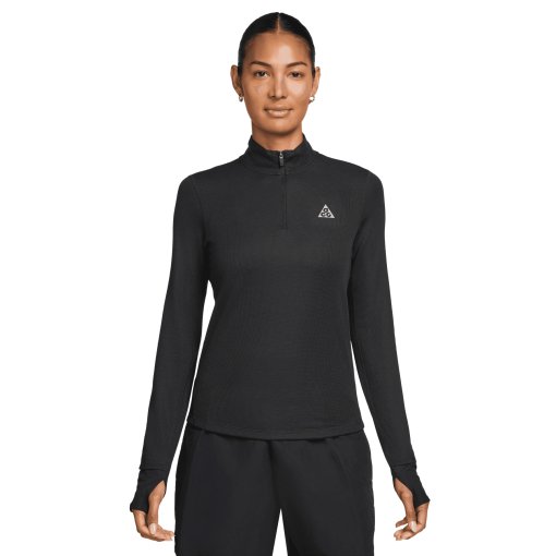 Photo produit de Nike ACG Trail Dri-FIT 1/2-Zip Couche intermédiaire pour femmes - noir/noir/noir IO9647-010