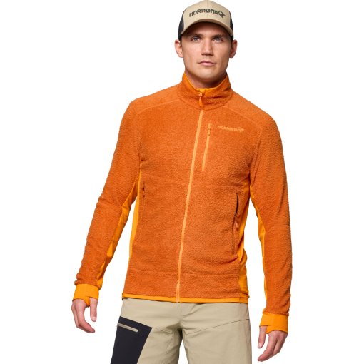 Photo produit de Norrona Veste Homme - falketind warm1 active - Gold Flame/Exuberance