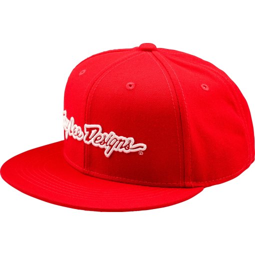 Foto de Troy Lee Designs Gorra - Flat Bill Snapback - Signature Team Red