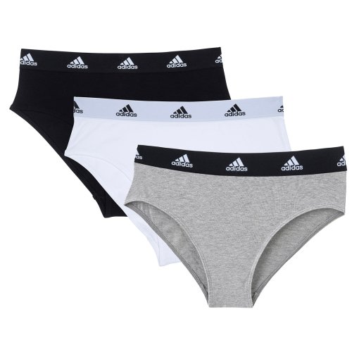 Immagine prodotto da adidas Sports Underwear Bikini pezzo Sotto Donna - Cotton Logo - 3 Pack - 926-assorted