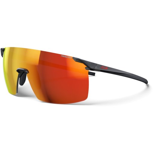 Zdjęcie: Julbo Faster M Okulary przeciwsłoneczne - Black / Yellow / Multilayer Red - Reactiv 1-3 Light Amplifier