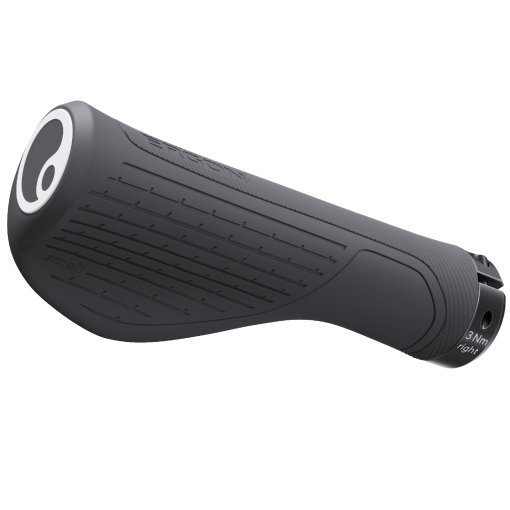 Manopole Bici Ergon GS2 Lock-On - Composite Fibra Vetro, Nero E Grigio, Compatibili MTB/BMX