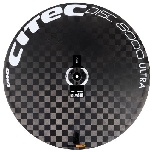 Immagine prodotto da CITEC Ruota Posteriore - Disc 8000 Ultra DB - 28&quot; | 20mm | Clincher | Center Lock - 12x142mm - Shimano | nero/bianco