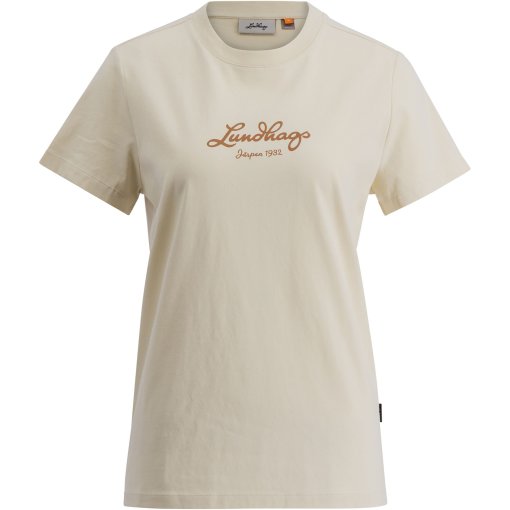Foto de Lundhags Camiseta Mujer - Järpen Logo - Chalk White 00300