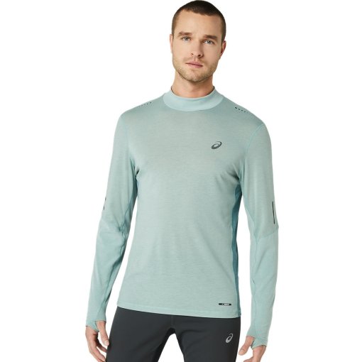 Foto de asics Camiseta de manga larga Hombre - Metarun Mock Neck - ocean haze/foggy teal
