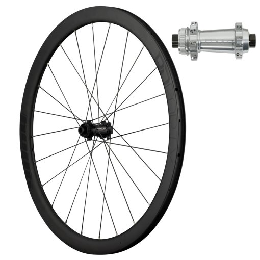Immagine prodotto da Hope Ruota Anteriore - RD40 Pro 5 Straight Pull - 28&quot; | Carbonio | Clincher | 24-Fori | Centerlock - 12x100mm - argento