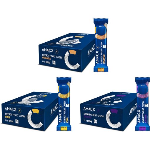 Foto de Amacx Chicles Energéticos de Frutas - Energy Fruit Chew - 12x38g