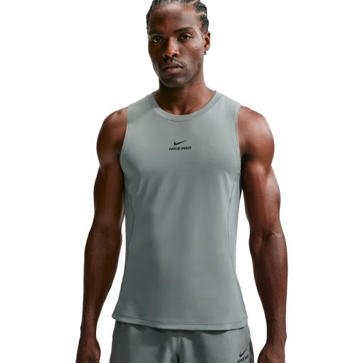 Productfoto van Nike Pro Dri-FIT Trainings-tanktop voor heren - smoke grey/black IF2805-084