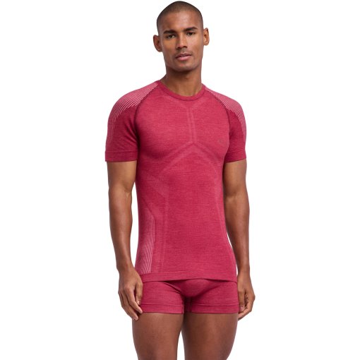 Bild von Falke Wool-Tech Light Kurzarmshirt Herren - ruby 8830 (33252)