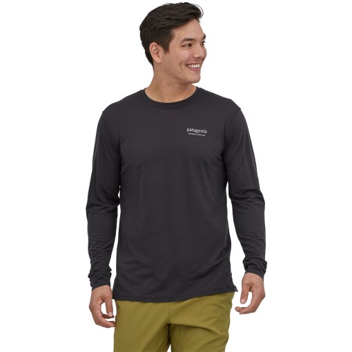 Foto de Patagonia Camiseta de Manga Larga Hombre - Capilene Cool Merino Graphic - Heritage Header: Black