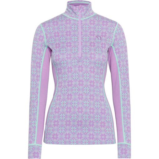 Zdjęcie: Kari Traa Rose Half Zip Podkoszulek z Długim Rękawem Kobieta - lily