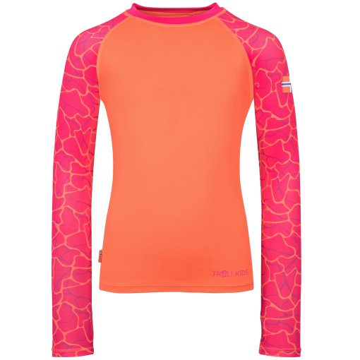 Foto de Trollkids Camiseta Protección Solar Manga Larga Niña - Haukland - Watermelon/Bright Pink