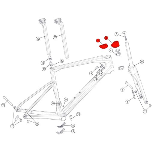 BMC Topcone Set for Teammachine SLR01 with ICS / ICS Aero Stems