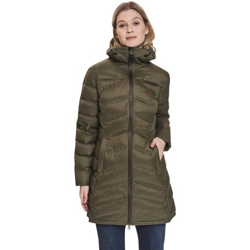 Produktbild von Nordisk Patea Daunenmantel Damen - burnt olive