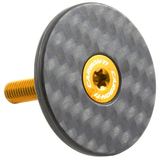 Foto de Carbon-Ti Tapa Dirección - X-Cap - Carbon | Mate | OS 1 1/4&quot; - oro