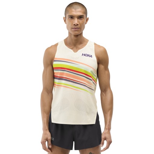 Photo produit de Hoka Débardeur Homme - Race Day - alabaster flare