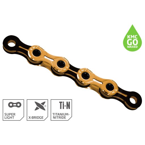 Immagine prodotto da KMC Catena - XSL - WAXED | TiN Gold | 11 Velocità - oro/nero