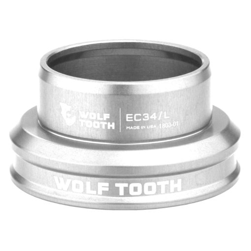 Photo produit de Wolf Tooth Performance EC Partie Inférieure du Jeu de Direction - 1 1/8&quot; - EC34/30 - argent brut