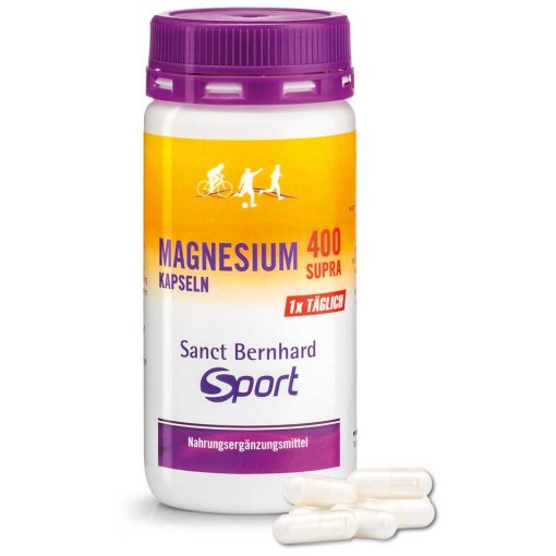 Foto de Sanct Bernhard Sport Suplemento - Magnesio-400-supra-Cápsulas - 120 piezas