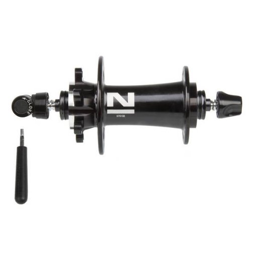 Foto de Novatec Buje Delantero - D791SB/A - Superlight | J-Bend | 6 Agujeros | QR 100 (4 in 1) - negro