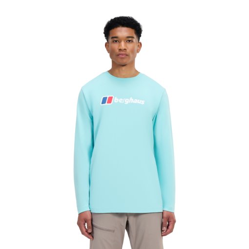 Foto de Berghaus Camiseta de Manga Larga Hombre - Big Logo - Arctic