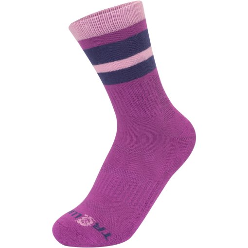 Productfoto van Trollkids Mosquito Sokken Kinderen - Mallow Pink/Violet Blue/Wild Rose