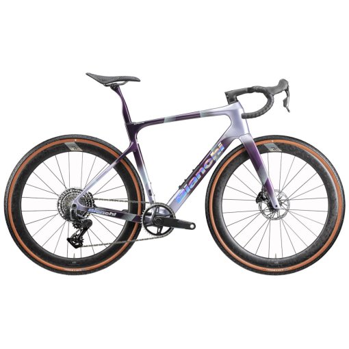 Picture of Bianchi INFINITO - Launch Edition - Force AXS - Carbon Road Bike - 2026 - grey/violet / chrome full glossy