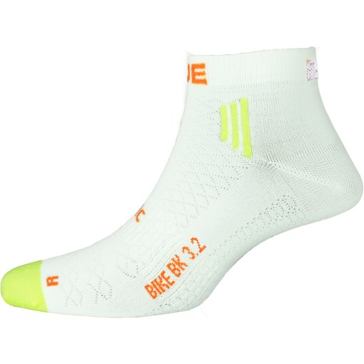 Slika izdelka P.A.C. Original BK 3.2 Bike Reflective Short Cool Socks Women - Neon Yellow/White