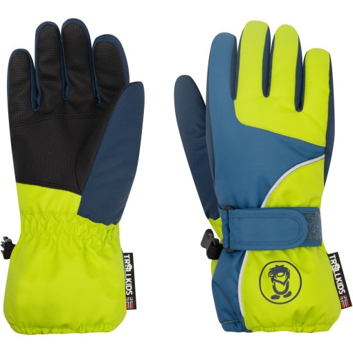 Foto de Trollkids Guantes Niño - Troll - Glow Green/Nordic Blue/Mystic Blue
