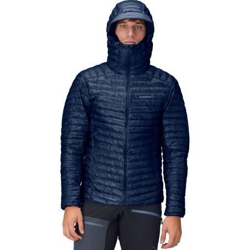 Foto de Norrona Plumífero Chaqueta con Capucha Hombre - trollveggen superlight down800 - Indigo Night