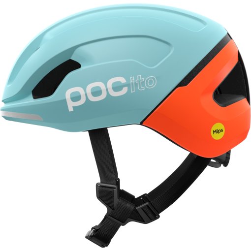 Zdjęcie: POC Pocito Omne MIPS Kask dla dzieci - 8877 Indicolite Blue Matt/Carnelian Orange Matt