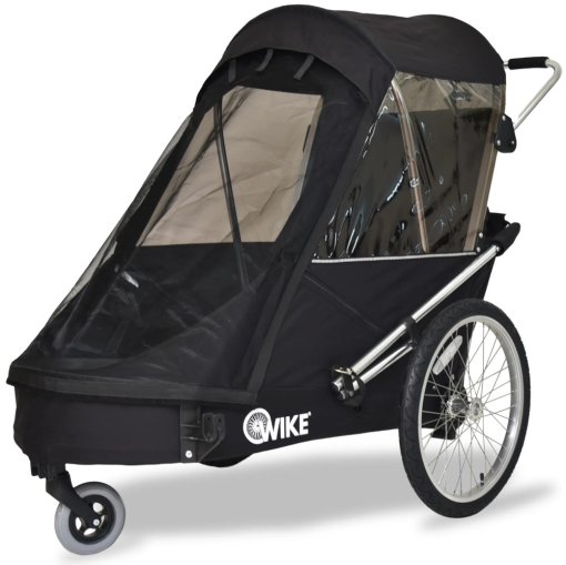 Productfoto van Wike Special Needs Fietskar - Inclusief Kinderwagen en Joggingset - zwart