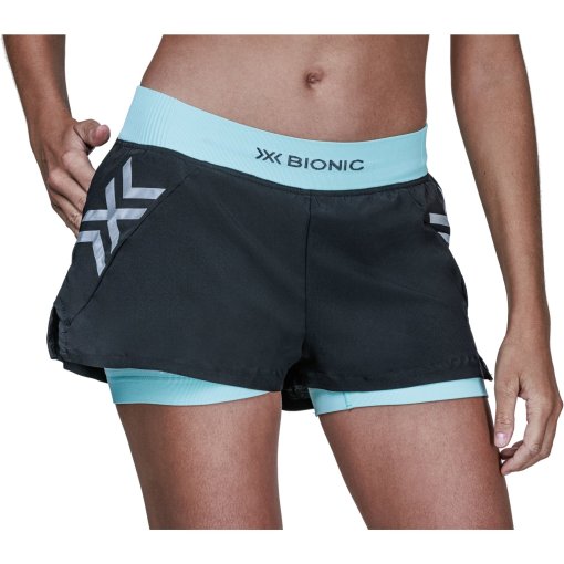 Foto de X-Bionic Pantalon corto 2-In-1 Mujer - Twyce Race - clearwater/black