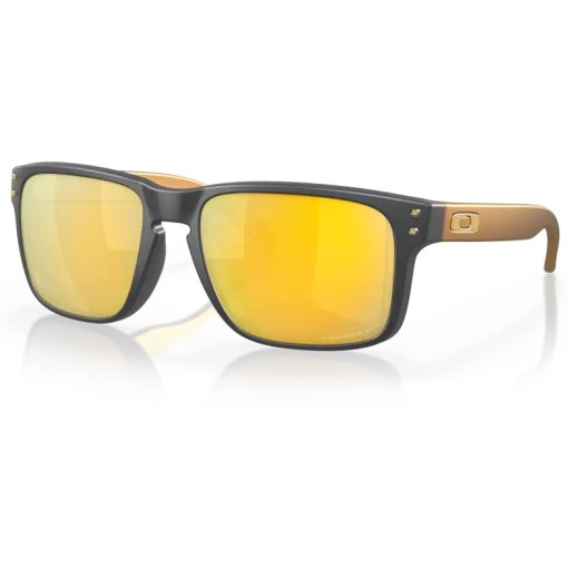 Photo produit de Oakley Holbrook lunettes de soleil - Matte Carbon/Prizm 24K Polarized - OO9102 W4-57