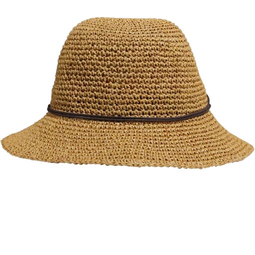 Produktbild von P.A.C. Original Lilen Bucket Strohhut - Dark Beige