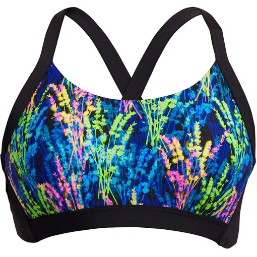 Produktbild von Funkita Hold Steady Eco Bikini Crop Top Damen - Midnight Meadow