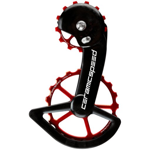 Immagine prodotto da CeramicSpeed Sistema di Pulegge Cambio - OSPW X - Cuscinetti Rivestiti | per Shimano GRX (RX820) - rosso