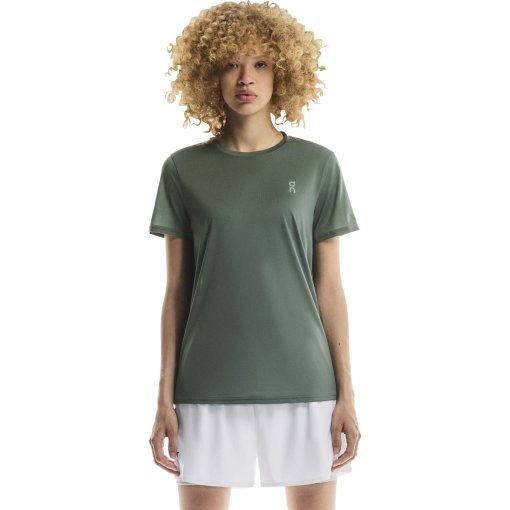 Productfoto van On Core-T Hardloopshirt Dames - Olijf