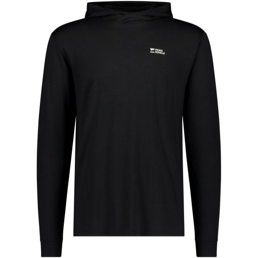 Productfoto van Mons Royale Pivot Merino Heren truien met capuchon en lange mouwen - black