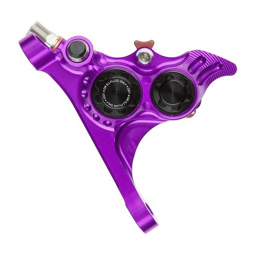 Photo produit de Hope Étrier de Frein RX4+ SL | Flat Mount +20mm | Avant | DOT - violet