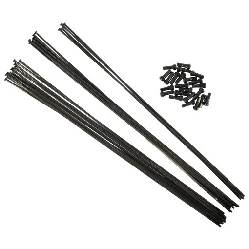 Productfoto van Vision Spaakset Metron 45 SL Disc - 2.0/1.5/2.0 met spaaknippels - zwart