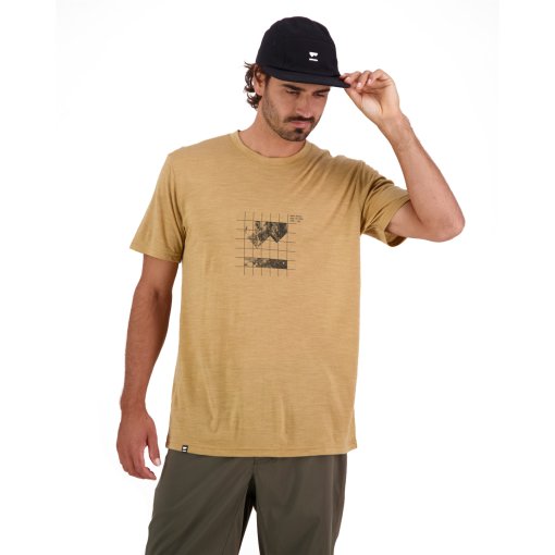 Photo produit de Mons Royale T-Shirt Homme - Zephyr Merino Tencel™ - smokey cumin