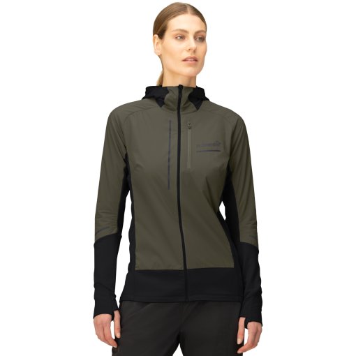 Foto de Norrona Chaqueta Mujer - senja Alpha90 Zip Hood - Olive Night