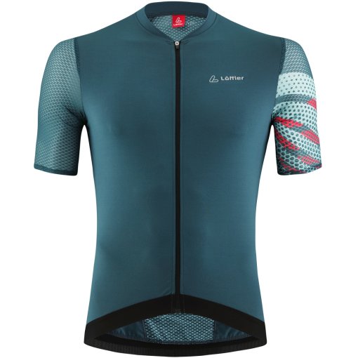 Foto de Löffler Maillot Ciclismo Full Zip Hombre - Pow Air - dark petrol 984