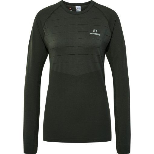 Foto de Newline Camiseta de Manga Larga Mujer - Pace Seamless - beluga